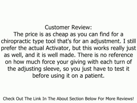 Chiropractic Adjusting Tool Review