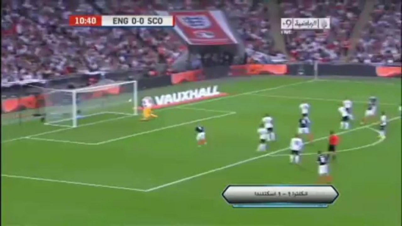 اهداف انجلترا واسكوتلندا 1-1 الشوط الاول