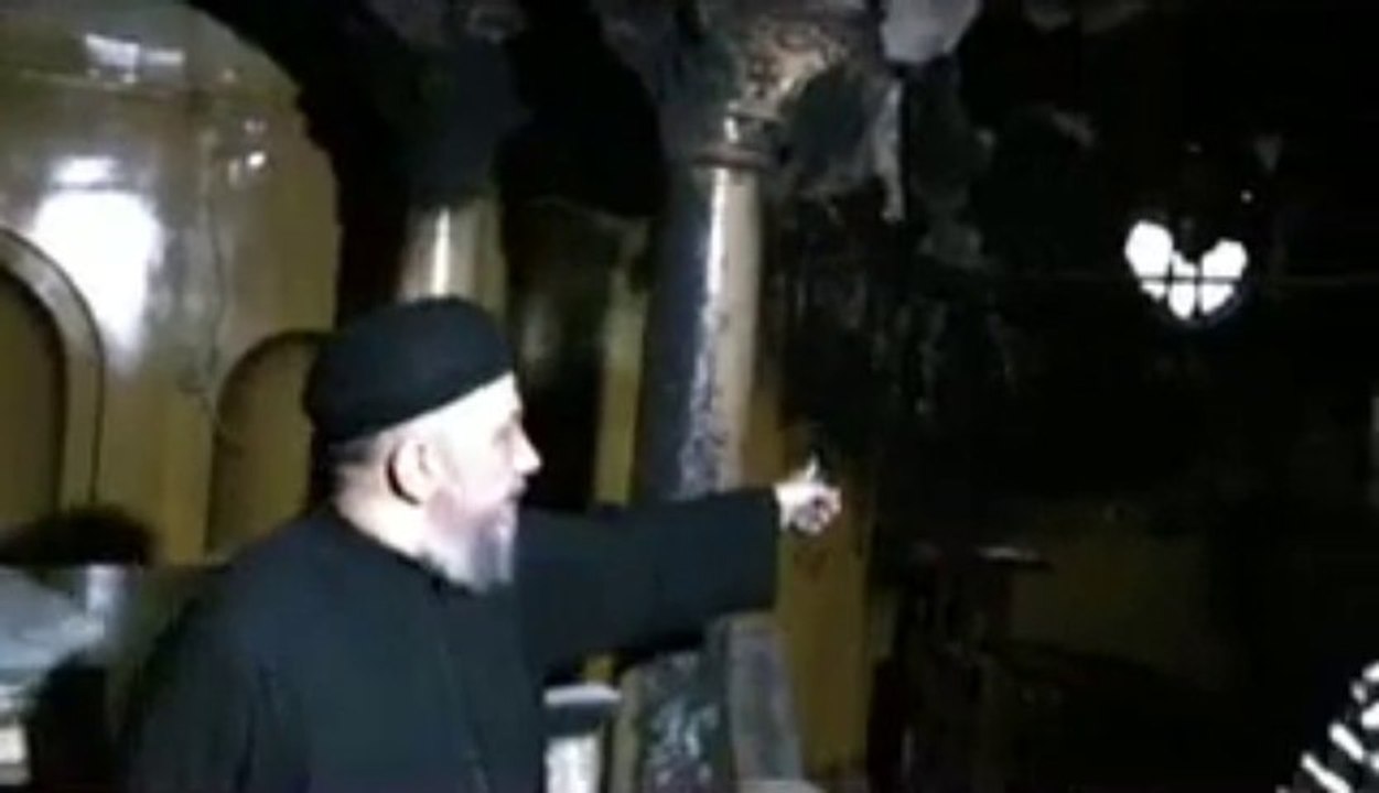 Etat des lieux par Abouna Thomas de l'église St. Georges incendié à Assiut