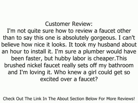 Moen 6810BN Method One-Handle Low Arc Bathroom Faucet, Brushed Nickel Review