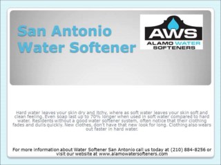 Why a water softener is a plus in your home