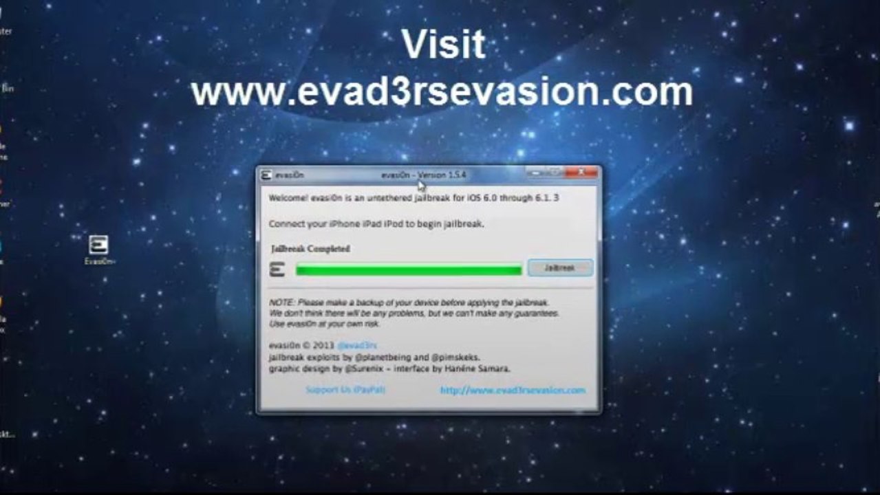 Apple iOS 6.1.3 Official UNTETHERED Evasion Jailbreak