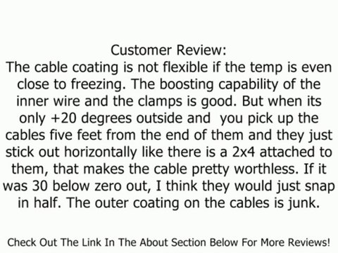 Advanced Tool Design Model ATD-7975 20 Feet, 2 Gauge, 600 AMP Clamps Booster Cables Review