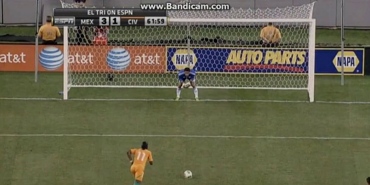 Goal: Didier Drogba (penalty) Mexico vs Ivory Coast