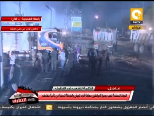 مشاهد حية لإزالة وتنظيف آثار اعتصام الإخوان برابعة العدوية بعد فضه