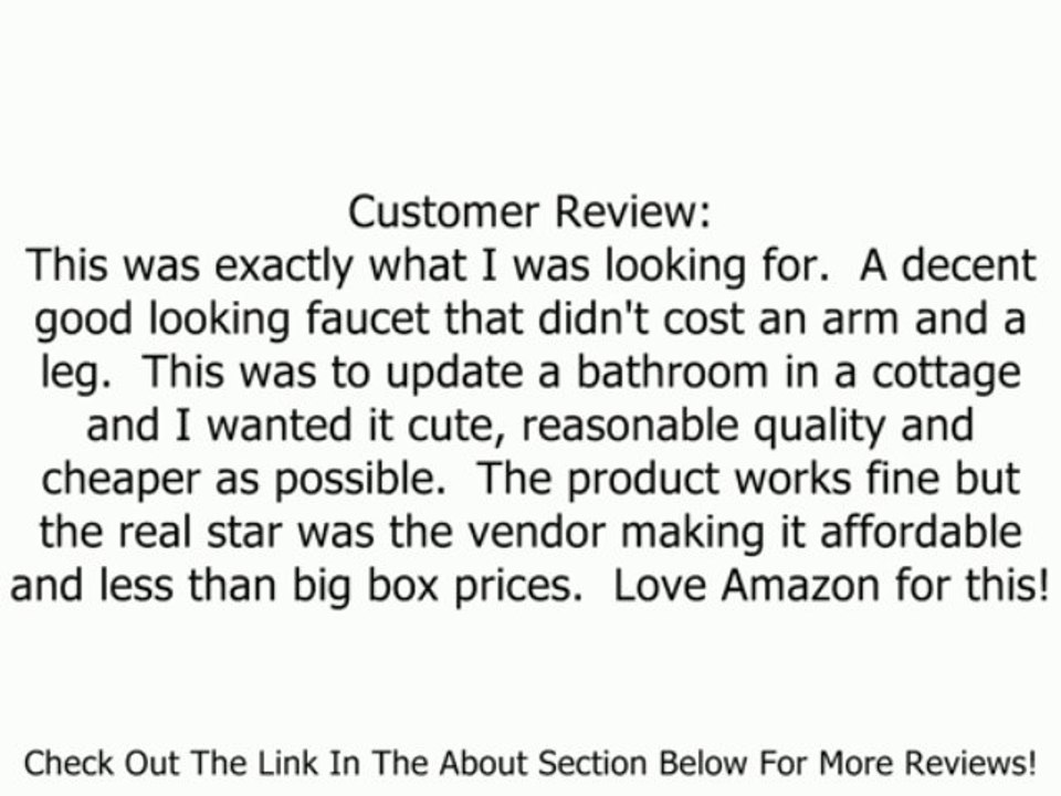 Danze D301057BS Opulence Two Handle Centerset Lavatory Faucet, Satin Black Review