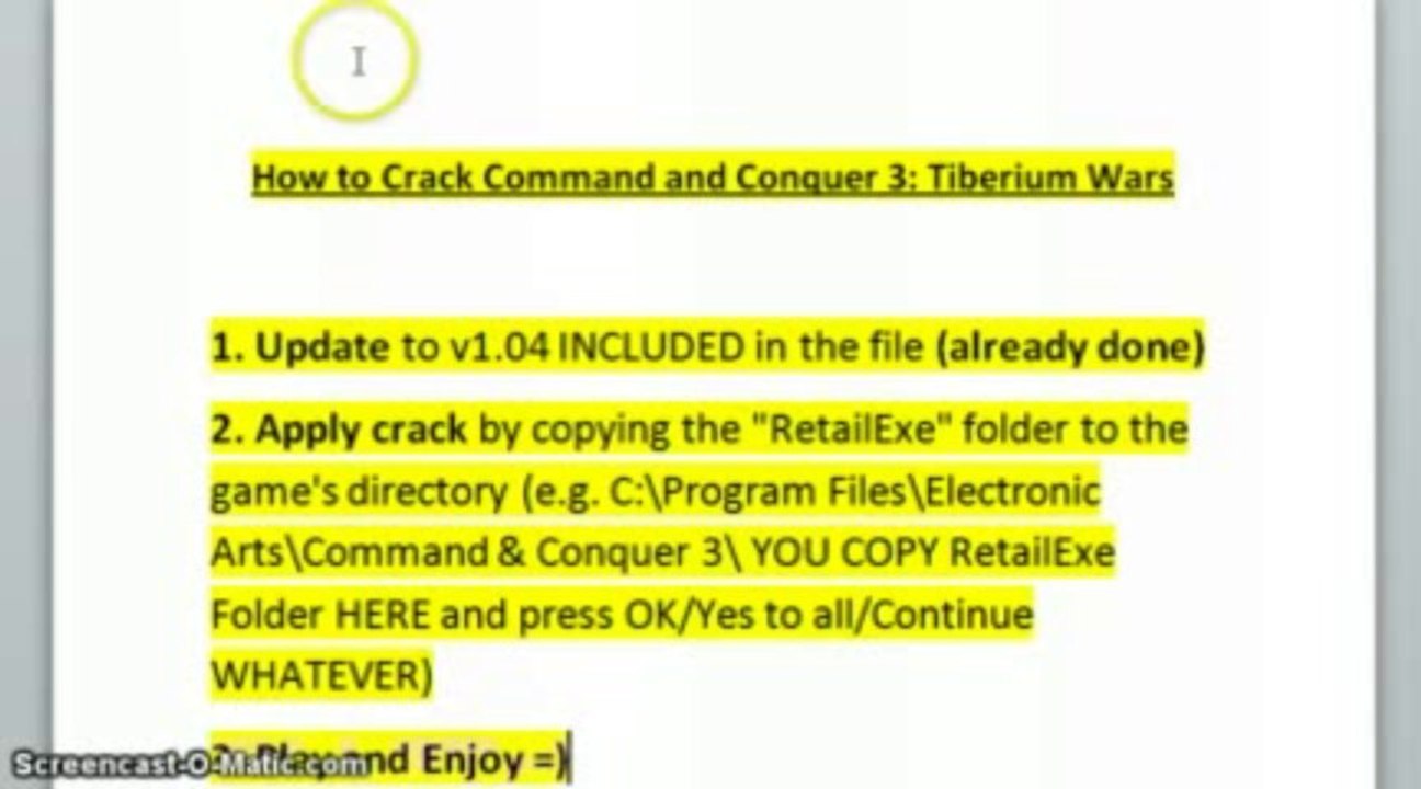 Command and Conquer 3 Tiberium Wars Crack Download