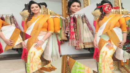 Nagma checks out special Independence Day saree Photos