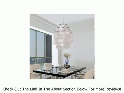 LightInTheBox White Shell Pendant Chandelier (Chrome Finish) Review