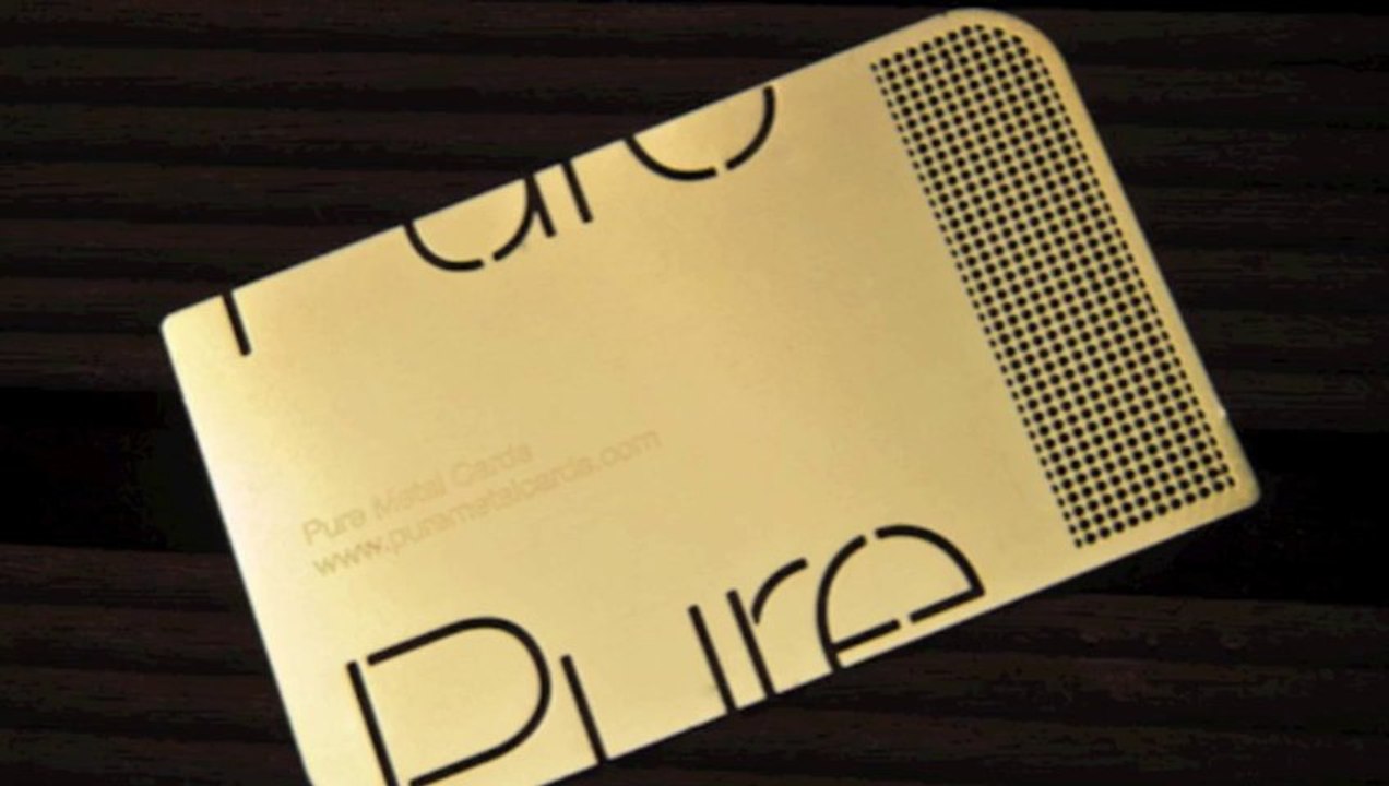 Music Metal Business Cards - Pure Metal Cards