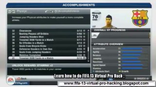 How to Hack FIFA 13 Virtual Pro Levels Free!!