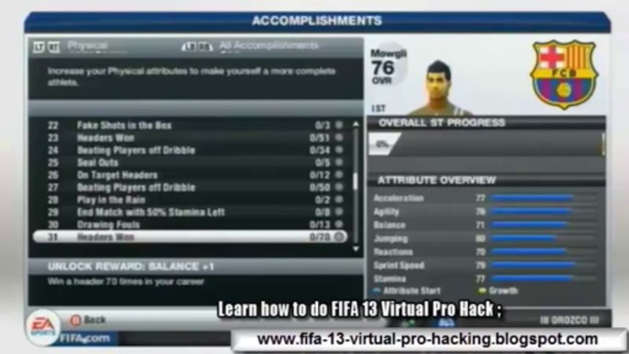 FIFA 13 Virtual Pro Cheats - Tutorial