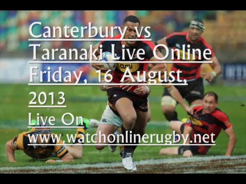 Watch Rugby ITM Cup Canterbury vs Taranaki Live