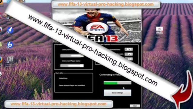 This is the Cheats hack tutorial about FIFA 13 Virtual Pro. You can Learn how to do FIFA 13 Virtual Pro Hack from- fifa-13-virtual-pro-hacking.blogspot.com/ So do you have any more questions about this feel free to reply about it on the web site v