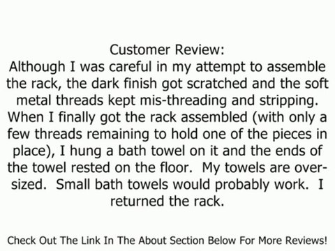 Kingston Brass CC2295 Pedestal Towel Rack with White Box, Oil Rubbed Bronze Review
