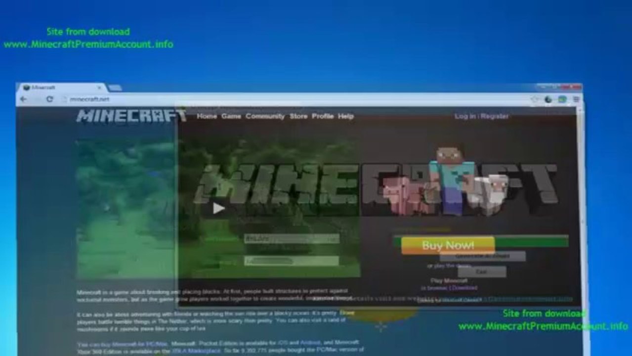 How to get minecraft account premium [Update 2013]Creator Minecraft Account Premium for free