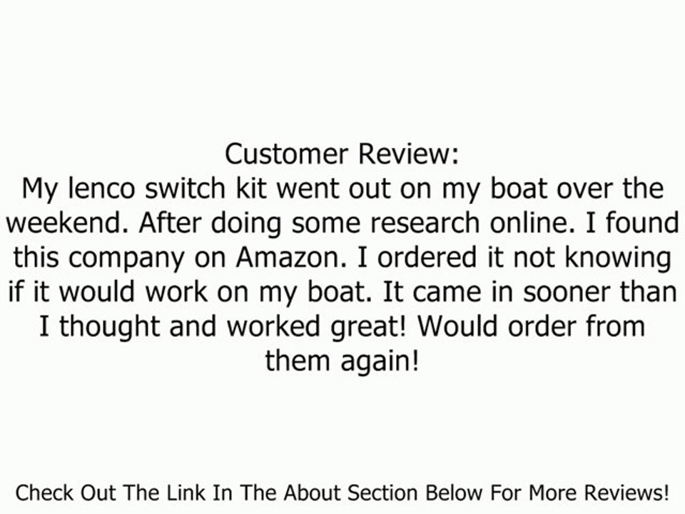 Lenco Tactile Trim Tab Switch Kit - Standard Review