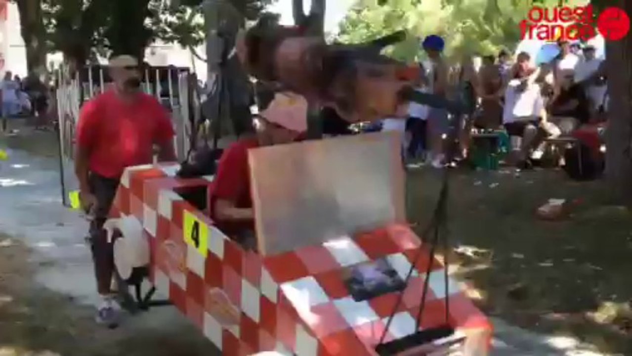 Course de brouettes - 15 équipages au départ