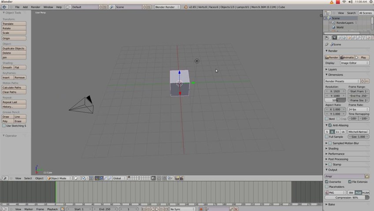 Blender Tutorial Portugues 01 - Basico