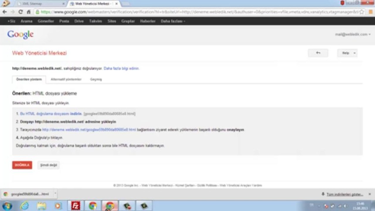 Google Webmasters'a site haritası nasıl gönderilir?