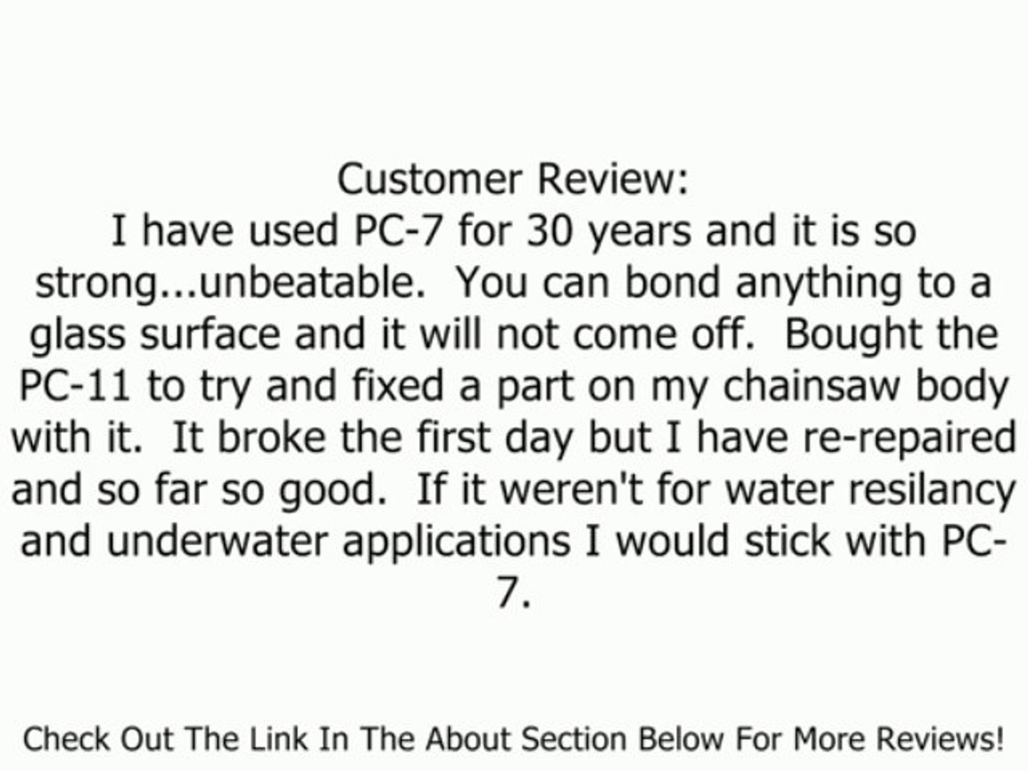 Pc Products Pc 11 Marine Grade And High Strength Paste Epoxy Adhesive Review Video Dailymotion