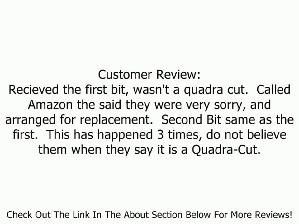 Freud 34-134 Quadra-Cut 1-1/8-Inch Radius Rounding Over Router Bit with 1/2-Inch Shank Review