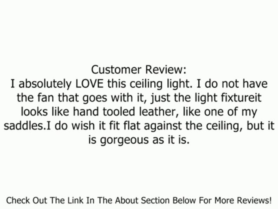 Monte Carlo MC138WI-L Western Bowl Light Kit, Weathered Iron finish Review