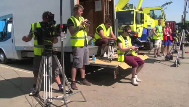 Hollyoaks Behind the Scenes- Nancy Car Crash Stunt