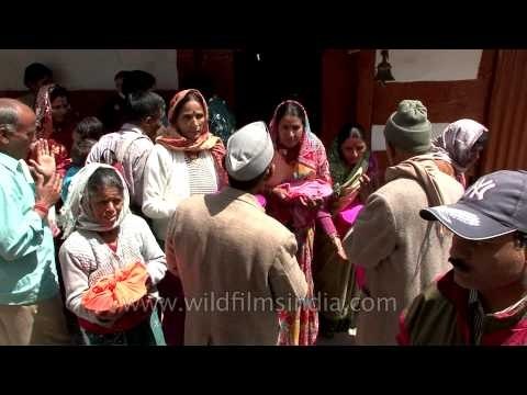 Gangotri Dham: Women patiently waits for their turn to enter Gangotri Temple
