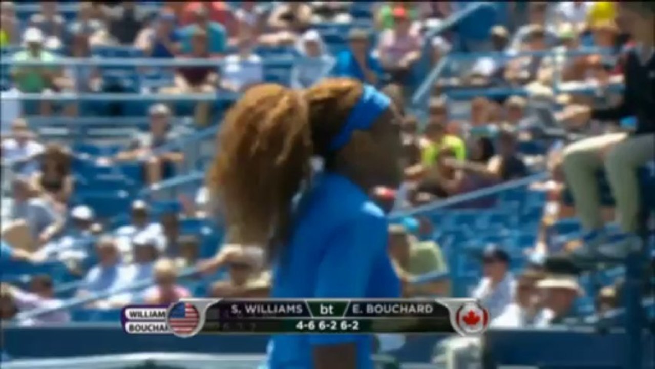 Cincinnati: Passierballfestival! S. Williams schaltet Bouchard aus