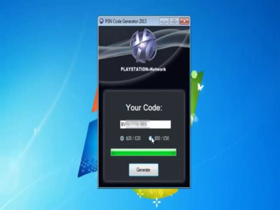 PSN Play Station Network Code Generator - Working as of 2013 August