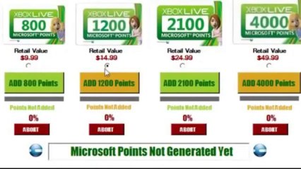 Microsoft Points Generator [UPDATED] August 2013