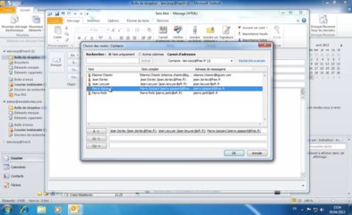 Outlook | Envoyer un message à plusieurs destinataires