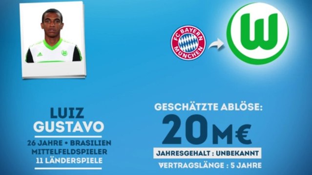 Luiz Gustavo wechselt zum VfL Wolfsburg