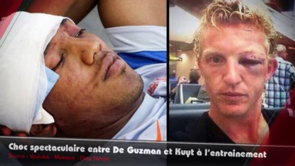 Choc spectaculaire entre De Guzman et Kuyt !