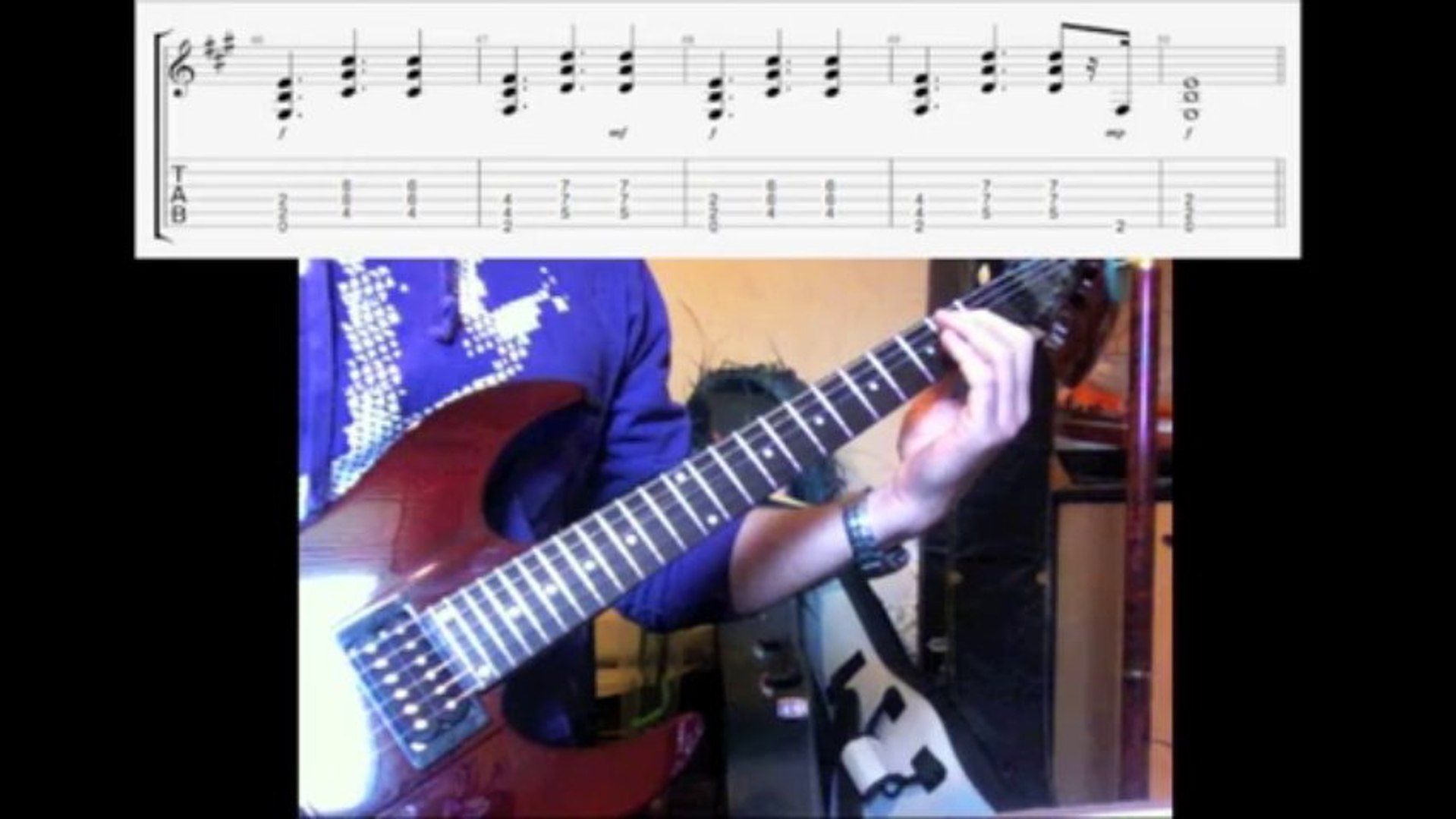 Evanescence - My immortal - solo guitar cover with tablature - Vidéo  Dailymotion