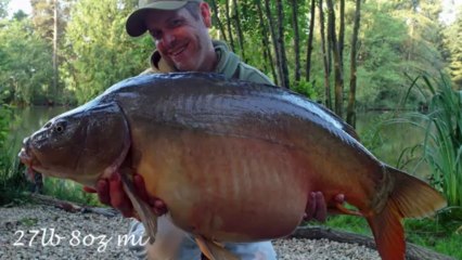 Carp fishing holidays - James on his first french fishing holiday at Beausoleil lake