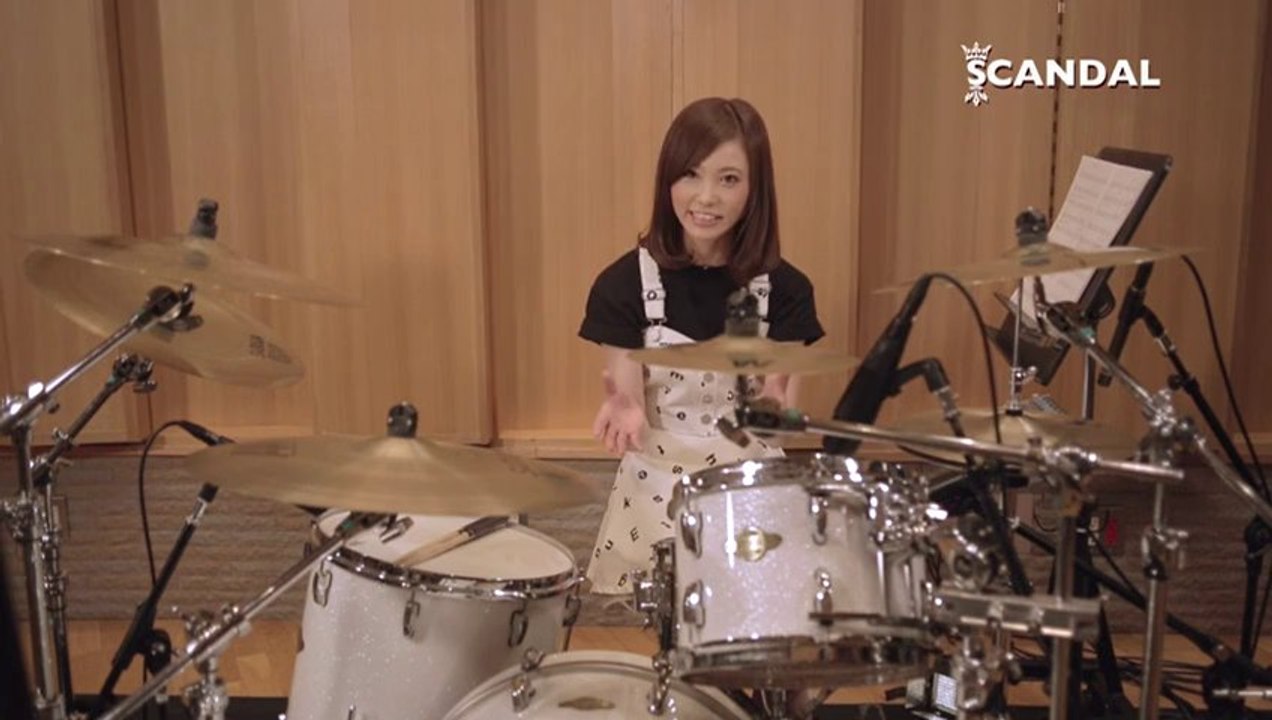 SCANDAL @ Kagen no Tsuki 下弦の月 tutorial insturctional (Rina PART) drum 初回限定盤Aには、メンバー直伝の教則DVD付き