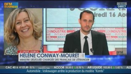 Hélène Conway-Mouret, ministre déléguée chargée des Français de l'étranger dans Le Grand Journal - 16/08 3/6