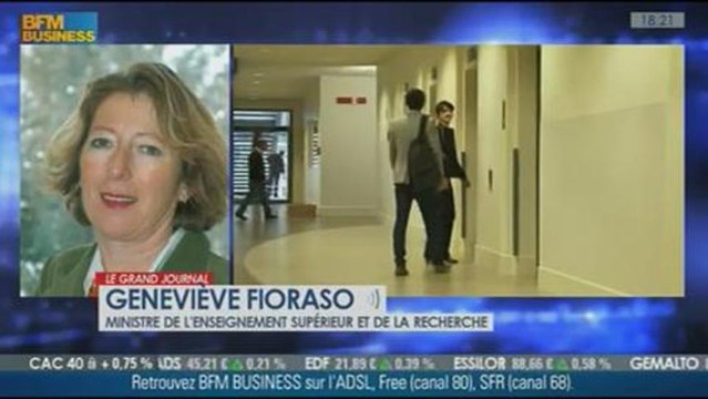 Geneviève Fioraso, ministre de l'enseignement supérieur et de la recherche, dans Le Grand Journal - 16/08 2/6