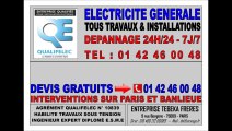 PARIS 17eme - 18eme - URGENCE ELECTRICITE - TEL: 0142460048 - DEPANNAGE 24H/24 7J/7 - ARTISAN ELECTRICIEN AGREE HAUTEMENT QUALIFIE