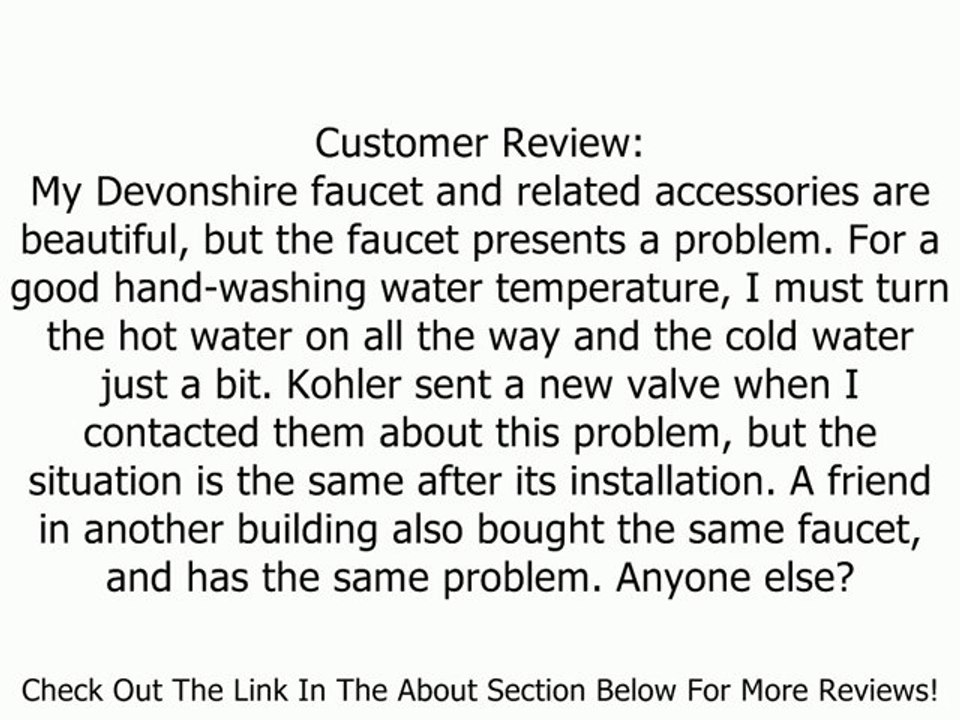 KOHLER K-394-4-CP Devonshire Widespread Lavatory Faucet, Polished Chrome Review