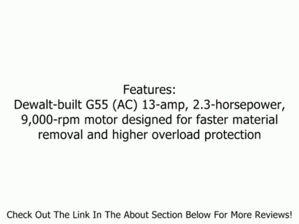 DEWALT D28144N 6-Inch High Performance Angle Grinder with No Lock-On Paddle Switch Review