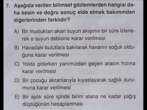 2013-2014 FİZİĞİN DOĞASI TEST 2 SORU-CEVAP