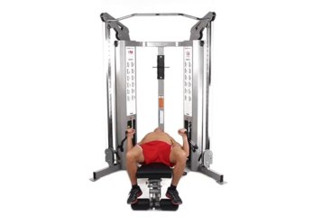 Cable Bench Press (Flat_Overhand Grip_Individual Handles_Alternating)