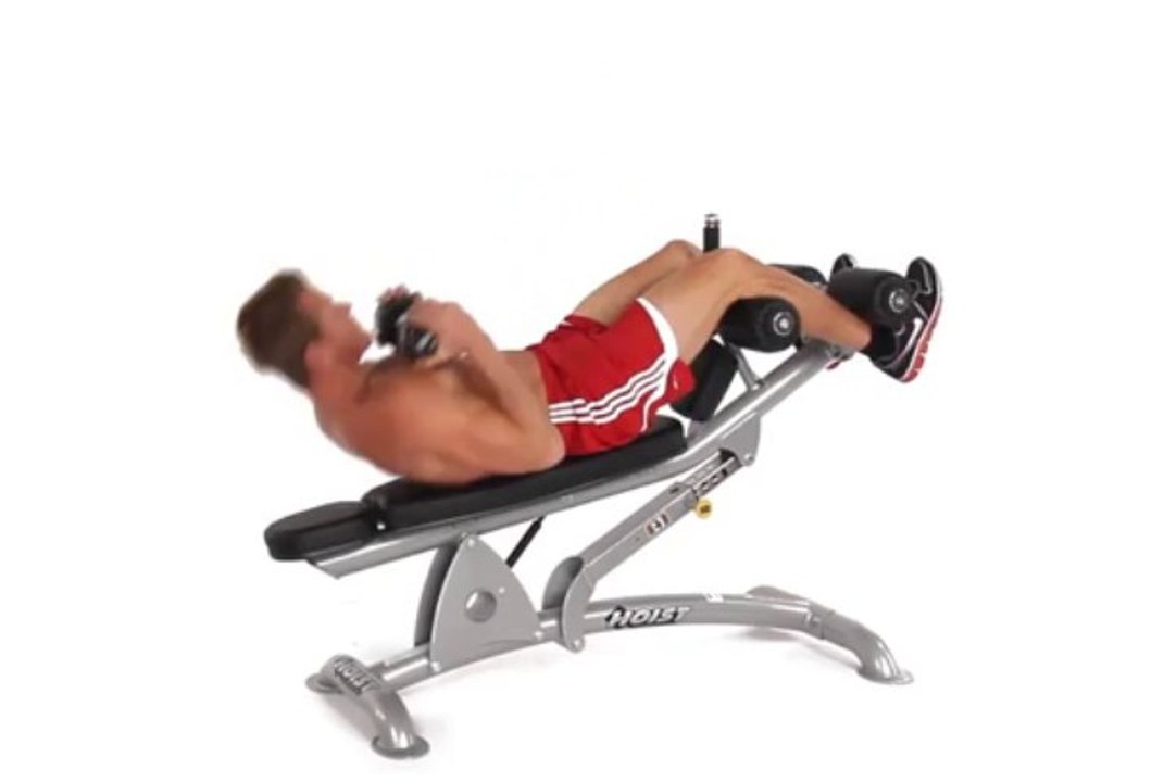 Dumbbell Situp (Decline Bench)