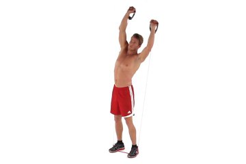 Resistance Band Side Bend (Overhead)