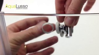 Shower Door Cam Wheels  - Fitting in an AquaLusso Shower Cabin