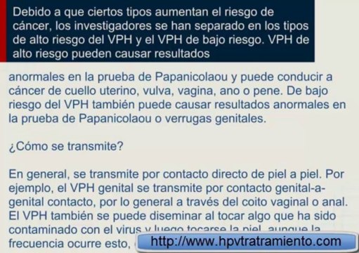 Virus del Papiloma Humano (VPH) Explicacion