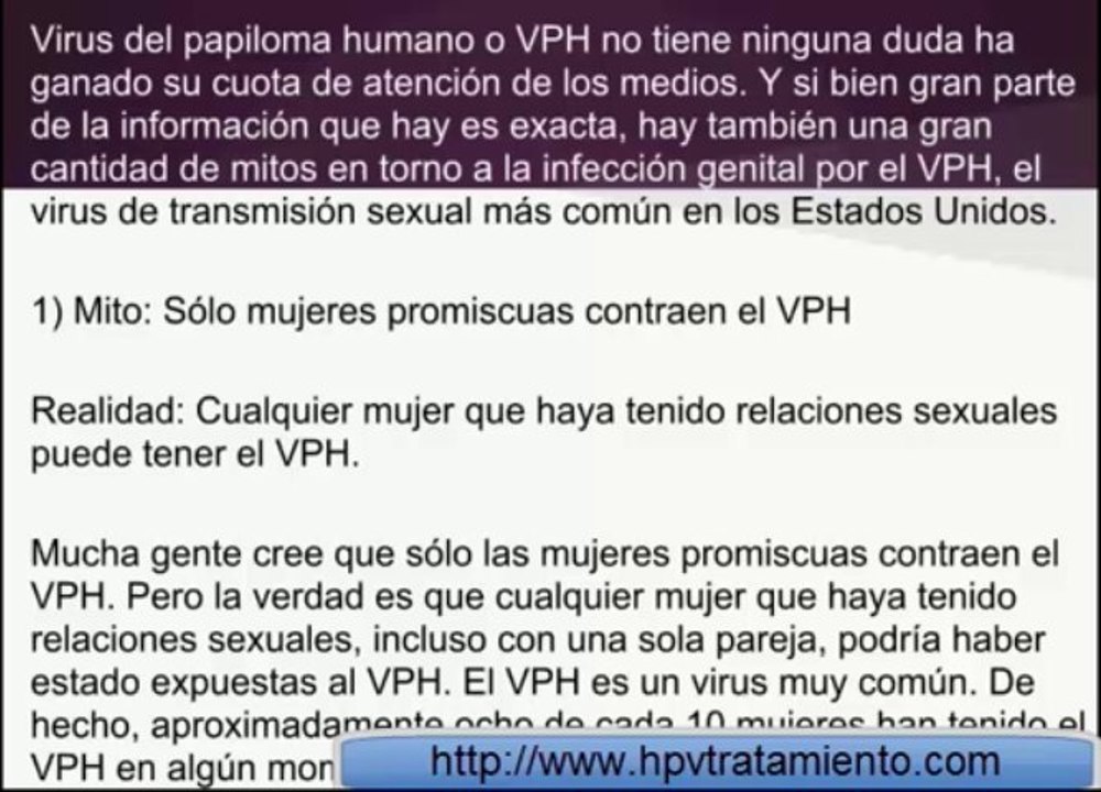 Top 5 HPV Cáncer Cervical Mitos versus Hechos